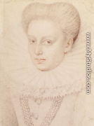 Marie de Lorraine, Duchesse d'Aumale in 1576 - (studio of) Clouet