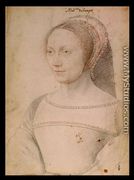 Anne de Pisseleu (1508-80) c.1540 - (studio of) Clouet