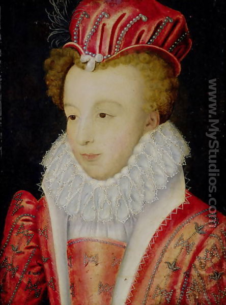 Marguerite de Valois (1553-1615) c.1572 - (follower of) Clouet, Francois
