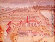 General View of the Abbey from 'l'Abbaye de Port-Royal', c.1710 - (after) Cochin, Louise Madelaine