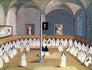 The Sisters of the Abbey from 'L'Abbaye de Port-Royal', c.1710 - (after) Cochin, Louise Madelaine