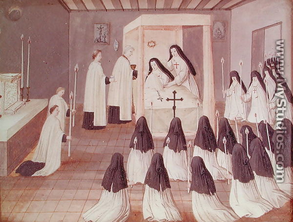 Administration of Holy Communion to a Nun, from 