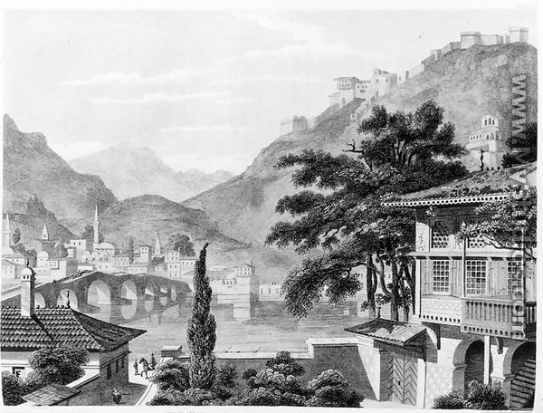 Town of Berat in early 19th century, from 