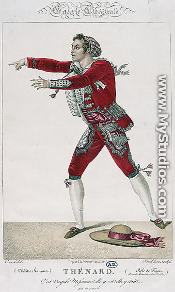The Actor Thenard in the Role of Figaro in 