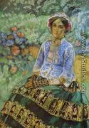 Woman in Blue, 1901-1903 - Viktor Elpidiforovich Borisov-Musatov