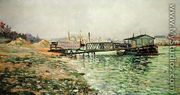 The Seine at Quai St. Bernard, c.1886 - Paul Signac