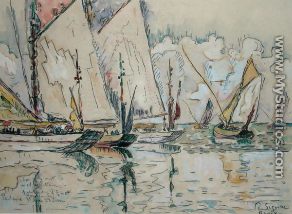 Departure of Three-Masted Boats at Croix-de-Vie - Paul Signac