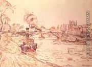 Paris with the Louvre and Pont des Arts, 1924 - Paul Signac
