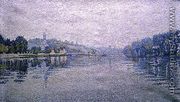 View of the Seine at Herblay, 1889 - Paul Signac