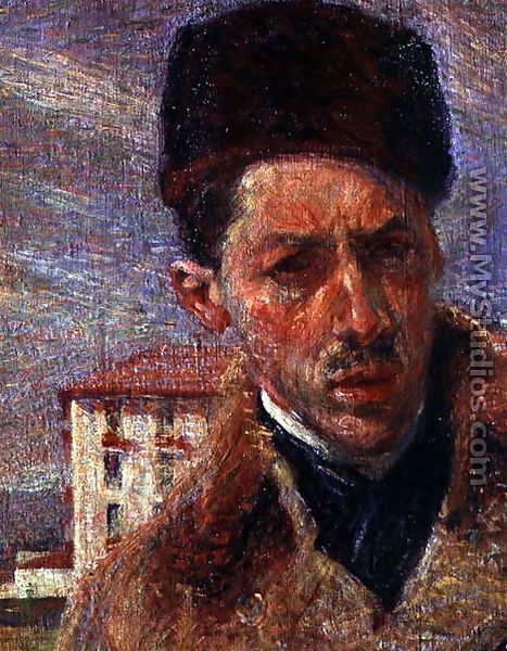 Self portrait, 1908 (detail) - Umberto Boccioni