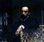 Portrait of the artist Isaak Ilyich Levitan (1860-1900), 1893 - Valentin Aleksandrovich Serov