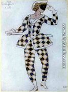 Costume design for Harlequin, from Sleeping Beauty, 1921 - Leon (Samoilovitch) Bakst