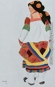Costume design for a Peasant Girl, 1922 (2) - Leon (Samoilovitch) Bakst