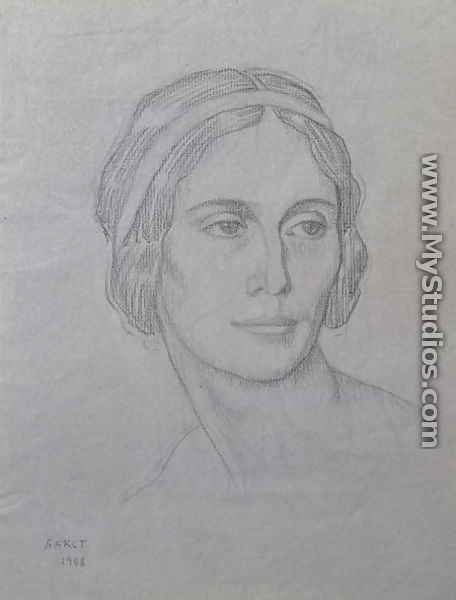 Portrait of Anna Pavlova (1881-1931), 1908 - Leon (Samoilovitch) Bakst