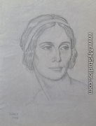 Portrait of Anna Pavlova (1881-1931), 1908 - Leon (Samoilovitch) Bakst