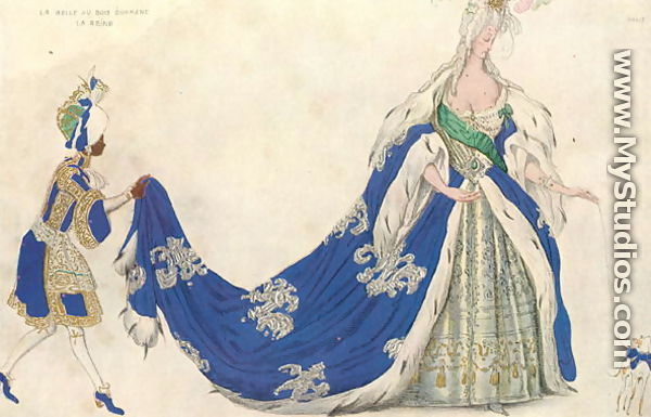 Costume design for the Queen in 