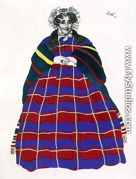 Costume Design for Madame Loenfowitch in Moscow in Olden Times, for the Spectacle of Russian Art, 1922 - Leon (Samoilovitch) Bakst