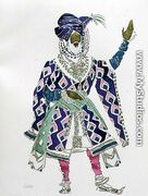 Costume Design for a Sultan - Leon (Samoilovitch) Bakst