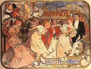 Amants, 1895 - Alphonse Maria Mucha
