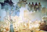 The Introduction of the Slavonic Liturgy, 1912 - Alphonse Maria Mucha