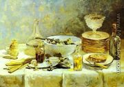 Still Life with Salad Greens. c. 1887-1888 - Edouard  (Jean-Edouard) Vuillard