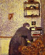 Old Woman in Interior/La vielle femme dans un intérieur. c. 1893 - Edouard  (Jean-Edouard) Vuillard