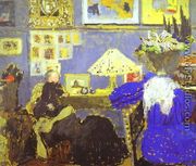 Lady in Blue/La Dame en bleu. 1895 - Edouard  (Jean-Edouard) Vuillard