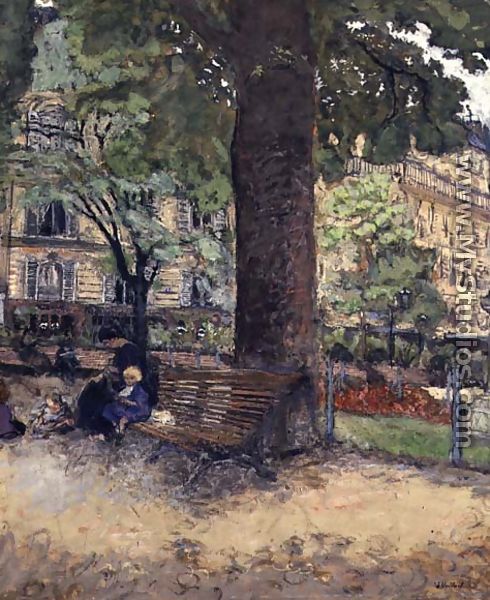 The Square at Vintimille, c.1925 - Edouard  (Jean-Edouard) Vuillard