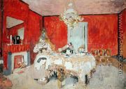 Red Interior, c.1900 - Edouard  (Jean-Edouard) Vuillard