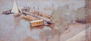 Jetty on the Aussenalster, 1913 - Edouard  (Jean-Edouard) Vuillard