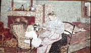 Woman Feeding a Child (Annette, daughter of Ker Xavier Roussel) 1901 - Edouard  (Jean-Edouard) Vuillard