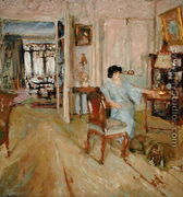 Madame Hessel in her Salon, 1910 - Edouard  (Jean-Edouard) Vuillard