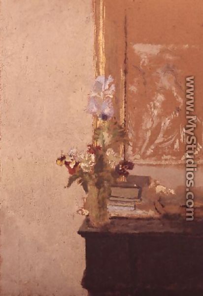 Still life of flowers - Edouard  (Jean-Edouard) Vuillard