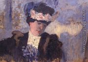 Madame Hessel wearing a Hat decorated with Flowers, c.1905 - Edouard  (Jean-Edouard) Vuillard