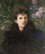 Young Woman with Violets, c.1910 - Edmond-Francois Aman-Jean