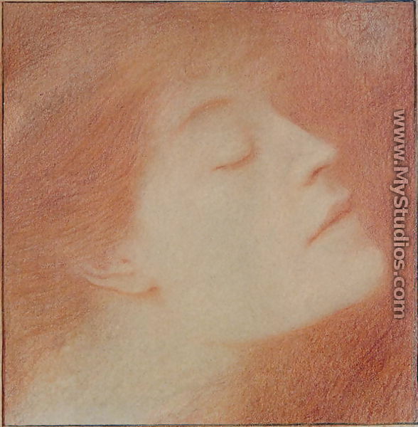 Head of a Woman, 1892 - Fernand Khnopff