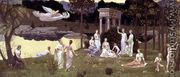 The Sacred Wood Cherished by the Arts and the Muses (reduced version) 1884-89 - Pierre Cécile Puvis de Chevannes