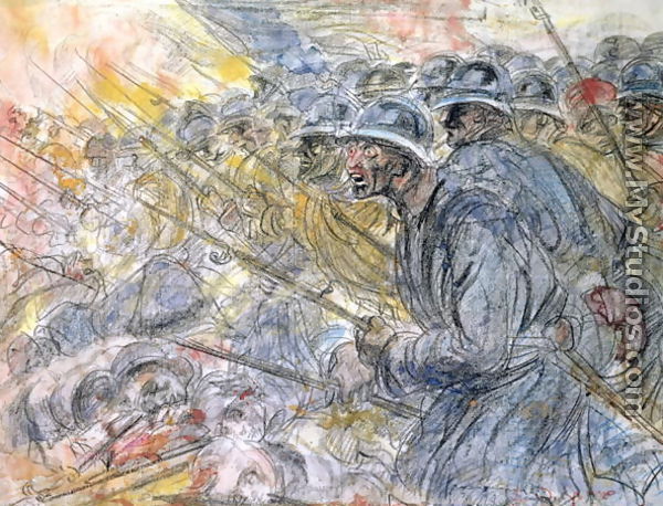 The Assault, Verdun - Charles de Groux