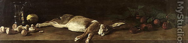 Still Life with a Hare, 1863 - François Bonvin