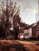 Saules et Chaumieres - Jean-Baptiste-Camille Corot