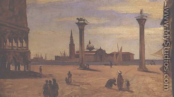 Piazzetta di San Marco, Venice, 1828-34 - Jean-Baptiste-Camille Corot