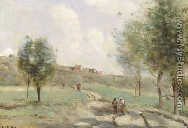 Coubro: Ascending Path - Jean-Baptiste-Camille Corot