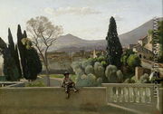 The Gardens of the Villa d'Este, Tivoli, 1843 - Jean-Baptiste-Camille Corot