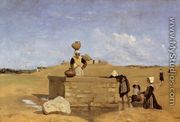Breton Women at the Well near Batz, c.1842 - Jean-Baptiste-Camille Corot