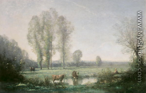Morning mist, 1860 - Jean-Baptiste-Camille Corot