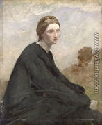 The brooding girl, c.1857 - Jean-Baptiste-Camille Corot