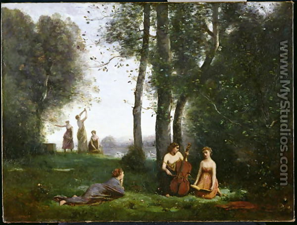 Le Concert Champetre, c.1857-58 - Jean-Baptiste-Camille Corot