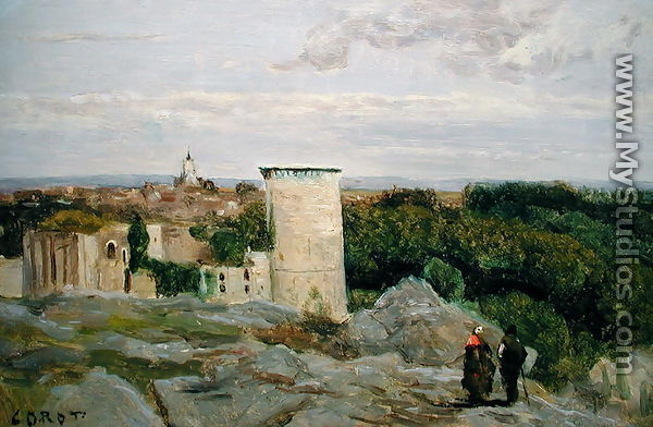 Castle of Falaise, c.1846 - Jean-Baptiste-Camille Corot