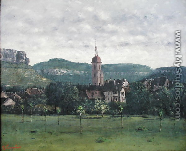 Landscape with Church - Jean-Baptiste-Camille Corot