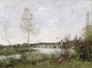 Distant View of Corbeil, Morning, c.1870 - Jean-Baptiste-Camille Corot